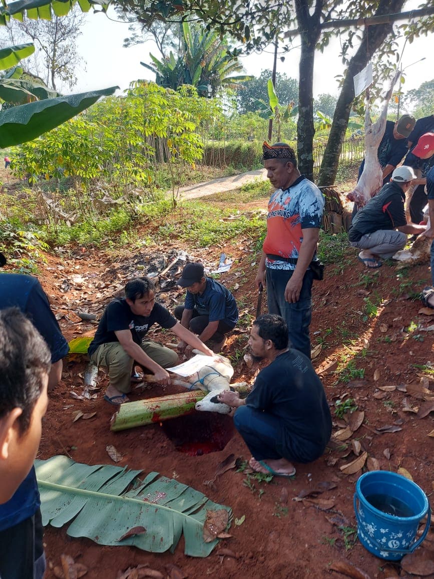 Pemotongan Hewan Qurban DPC PKS Parung